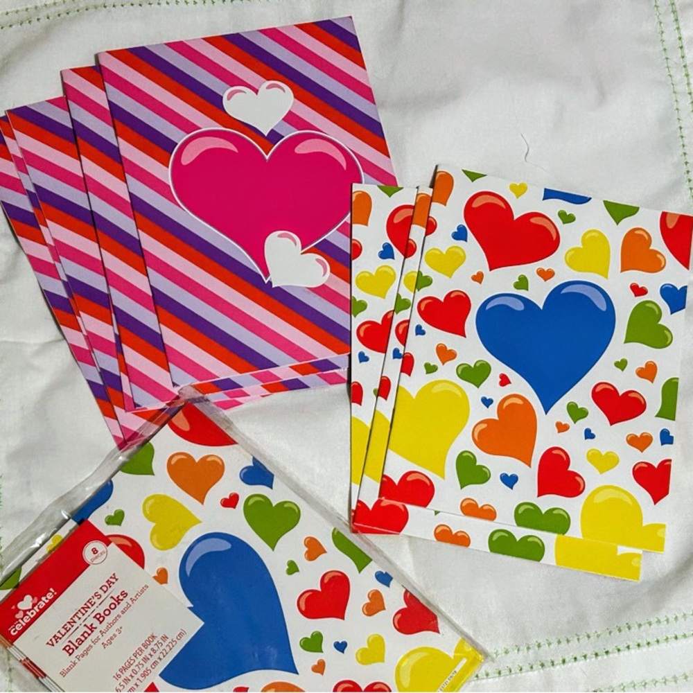 Vibrant Heart Design Blank Books